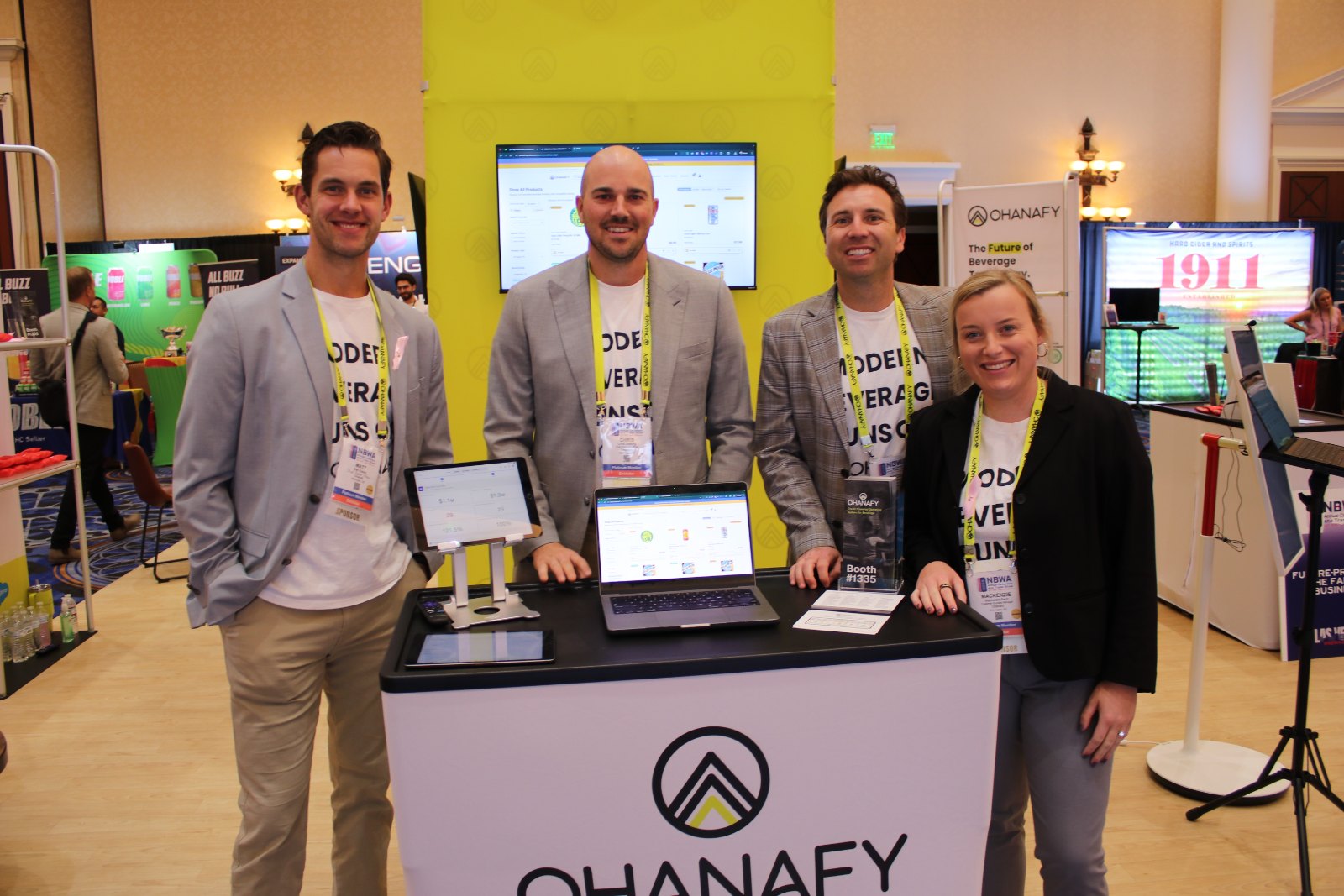 The Ohanafy team at their NBWA Annual 2025 booth